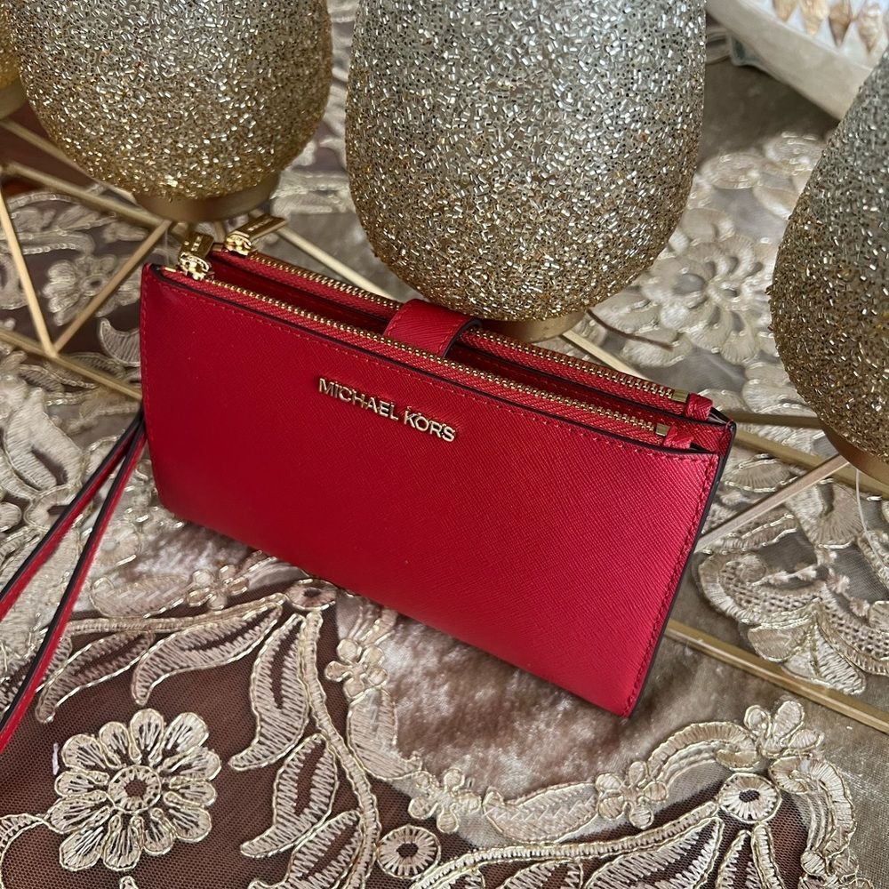 Michael Kors double zipper wristlet - Picture 3 of 7